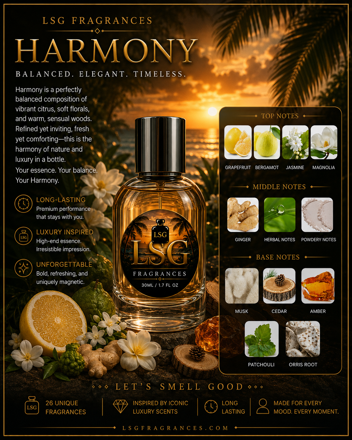 LSG Fragrances – Harmony 30ml Extrait