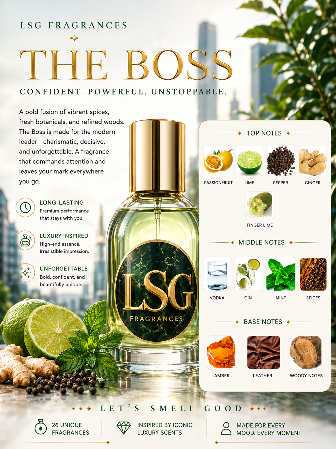 LSG Fragrances – The Boss 30ml Extrait