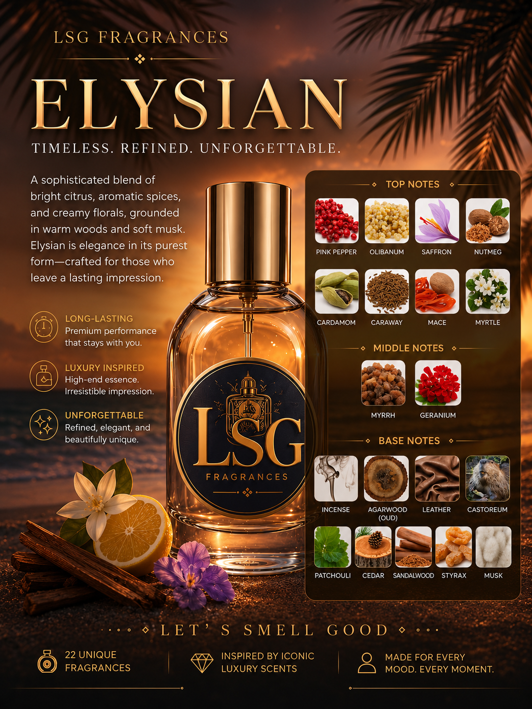 LSG Fragrances – Elysian 30ml Extrait