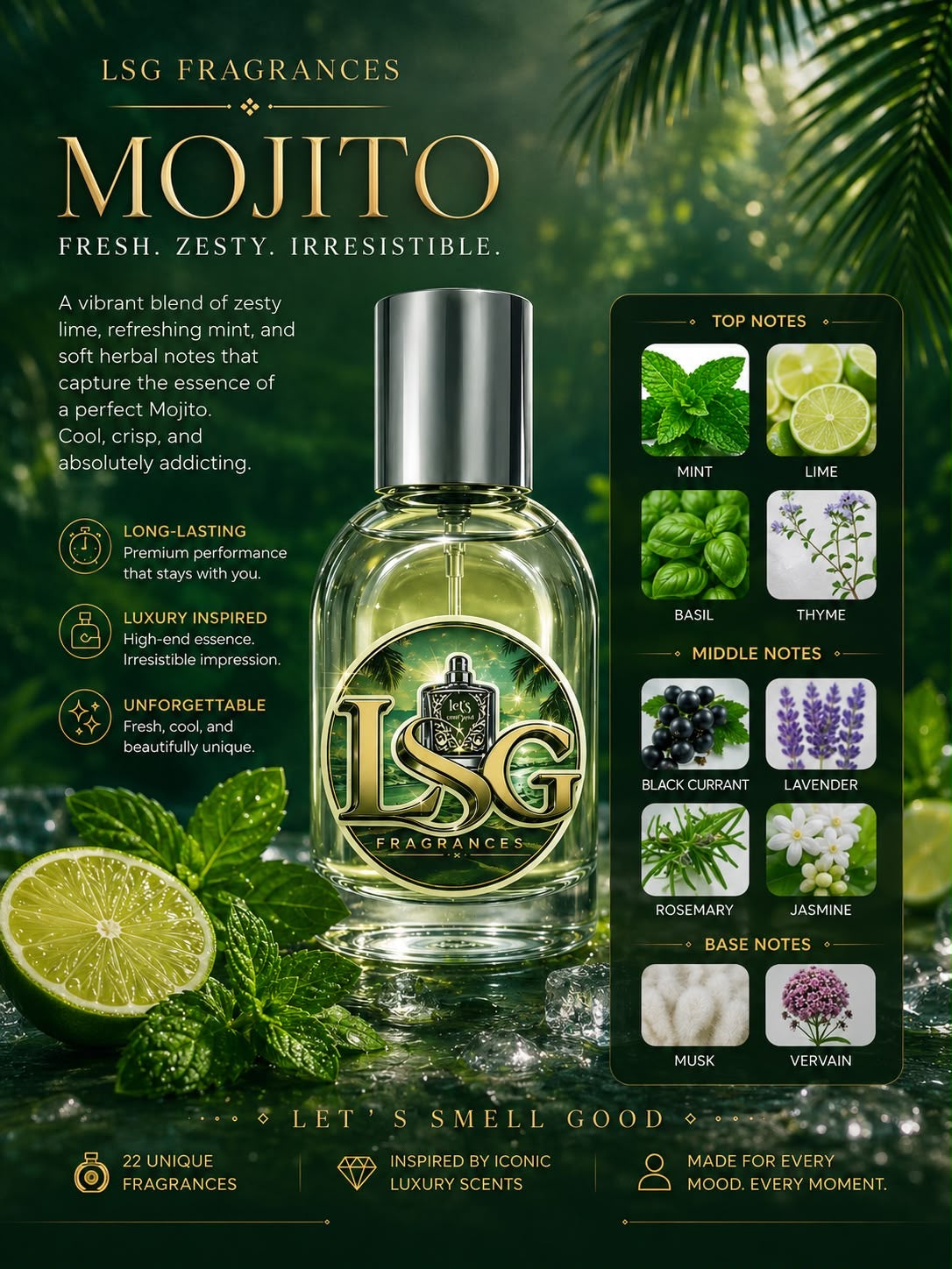 LSG Fragrances- Mojito 30ml extrait