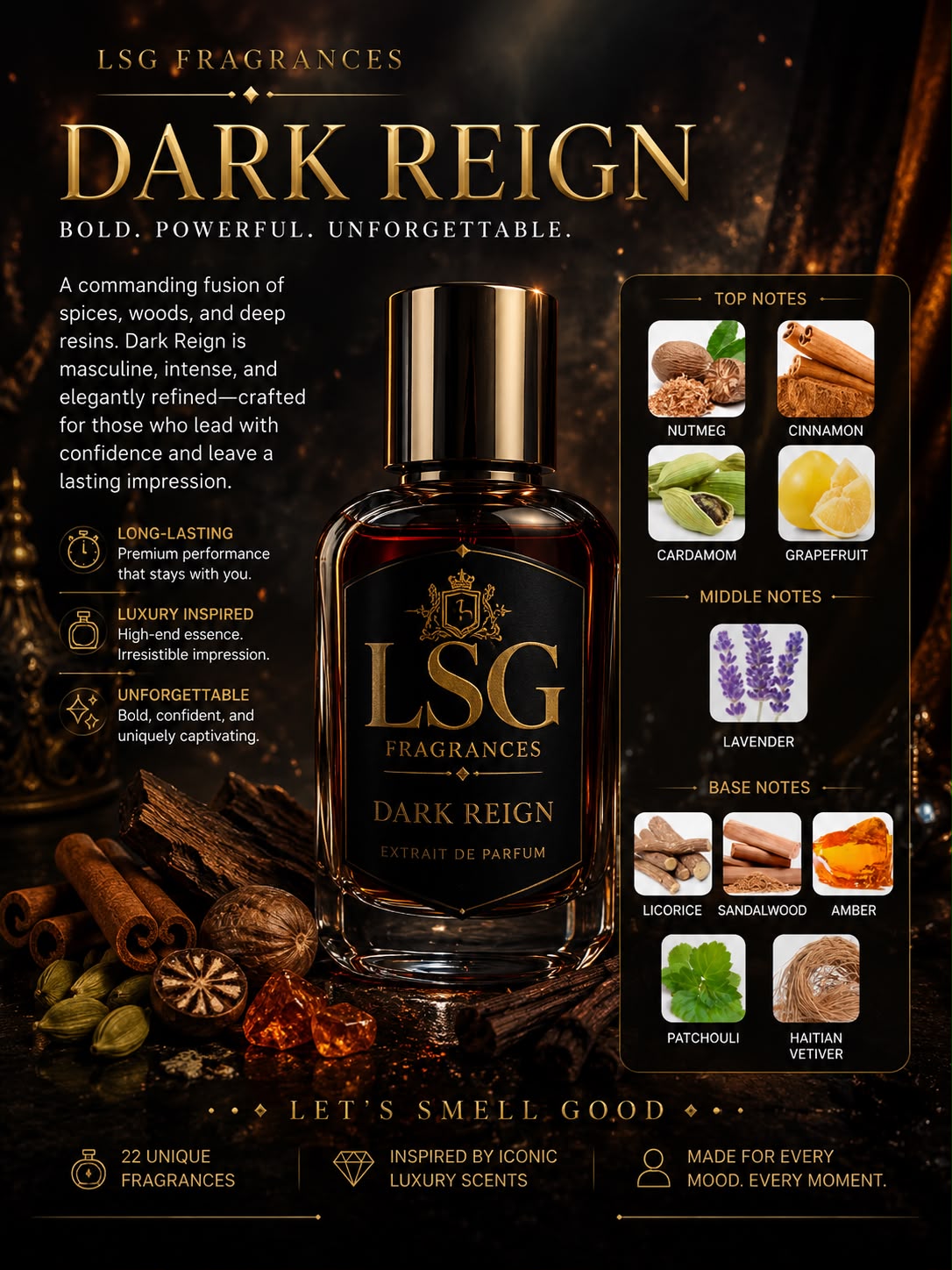 LSG Fragrances – Dark Reign 30ml Extrait