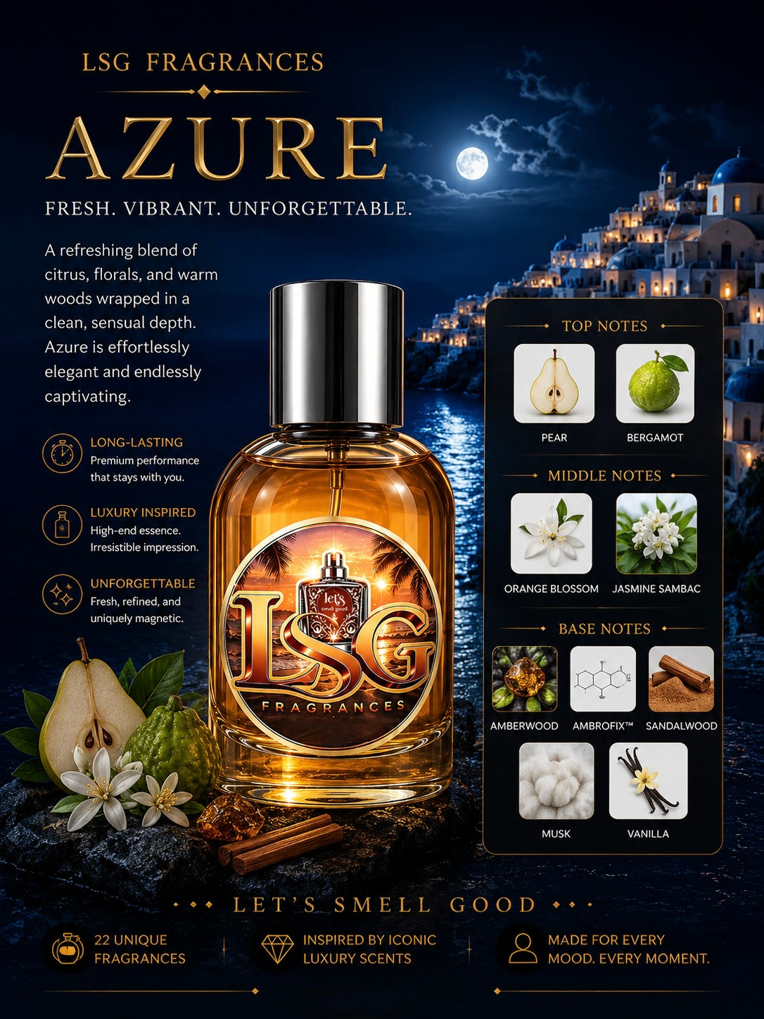 LSG Fragrances-Azure 30ml extrait