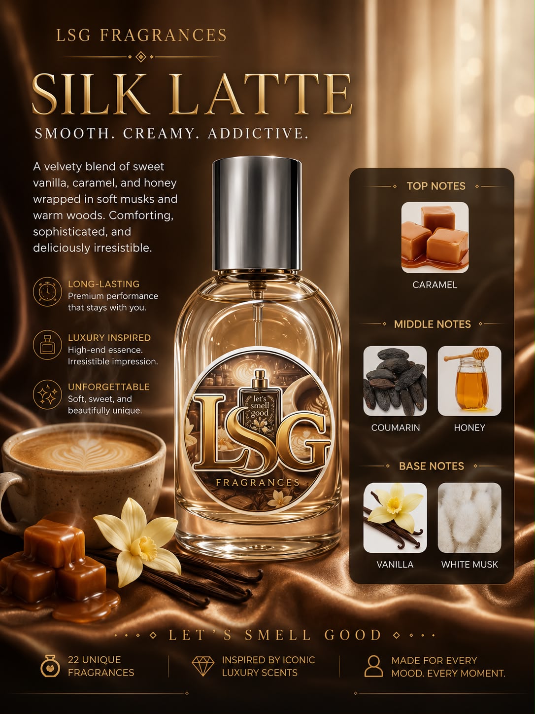 LSG Fragrances-silk Latte 30ml extrait
